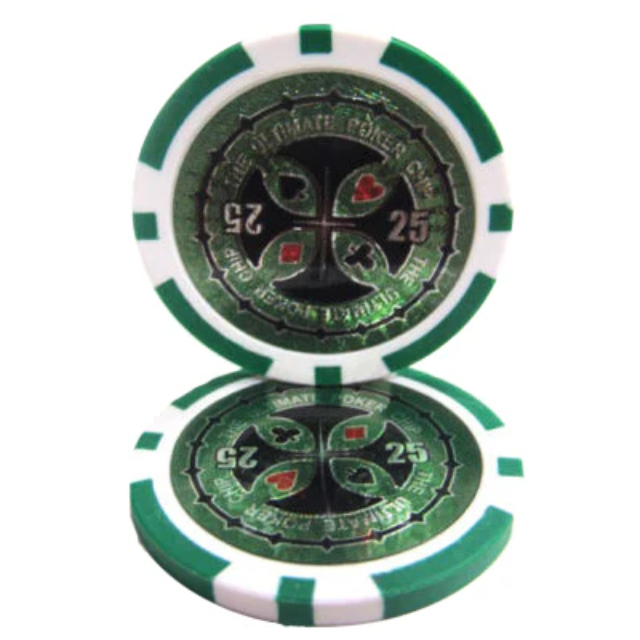 Picture of Brybelly CPUP-25 14 g The Ultimate Poker Chips - Clay Composite - 25 Dollar