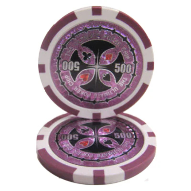 Picture of Brybelly CPUP-500 14 g The Ultimate Poker Chips - Clay Composite - 500 Dollar