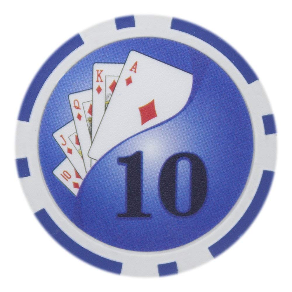 Picture of Brybelly CPYY-10 14 g Yin Yang Poker Chips - Clay Composite - 10 Dollar
