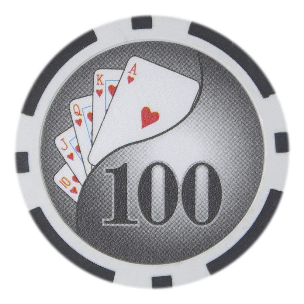 Picture of Brybelly CPYY-100 14 g Yin Yang Poker Chips - Clay Composite - 100 Dollar