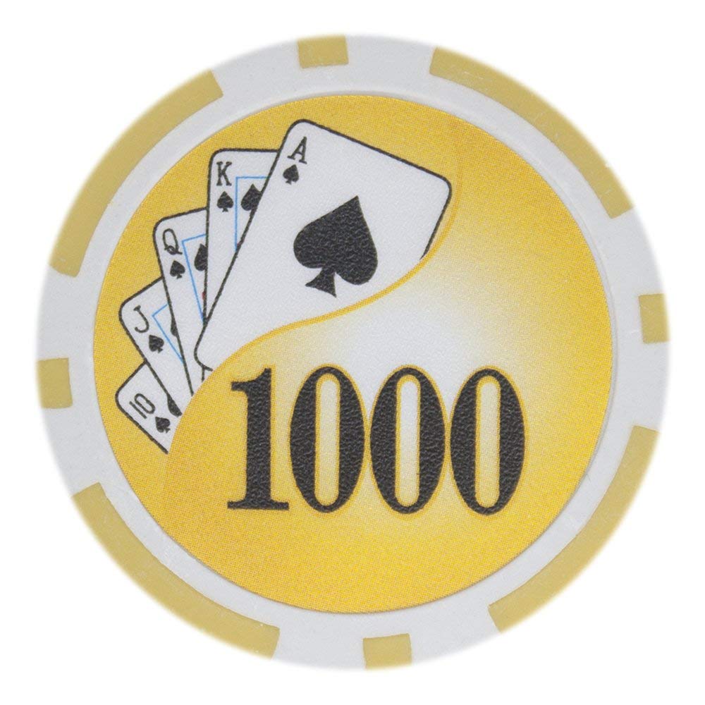 Picture of Brybelly CPYY-1000 14 g Yin Yang Poker Chips - Clay Composite - 1000 Dollar