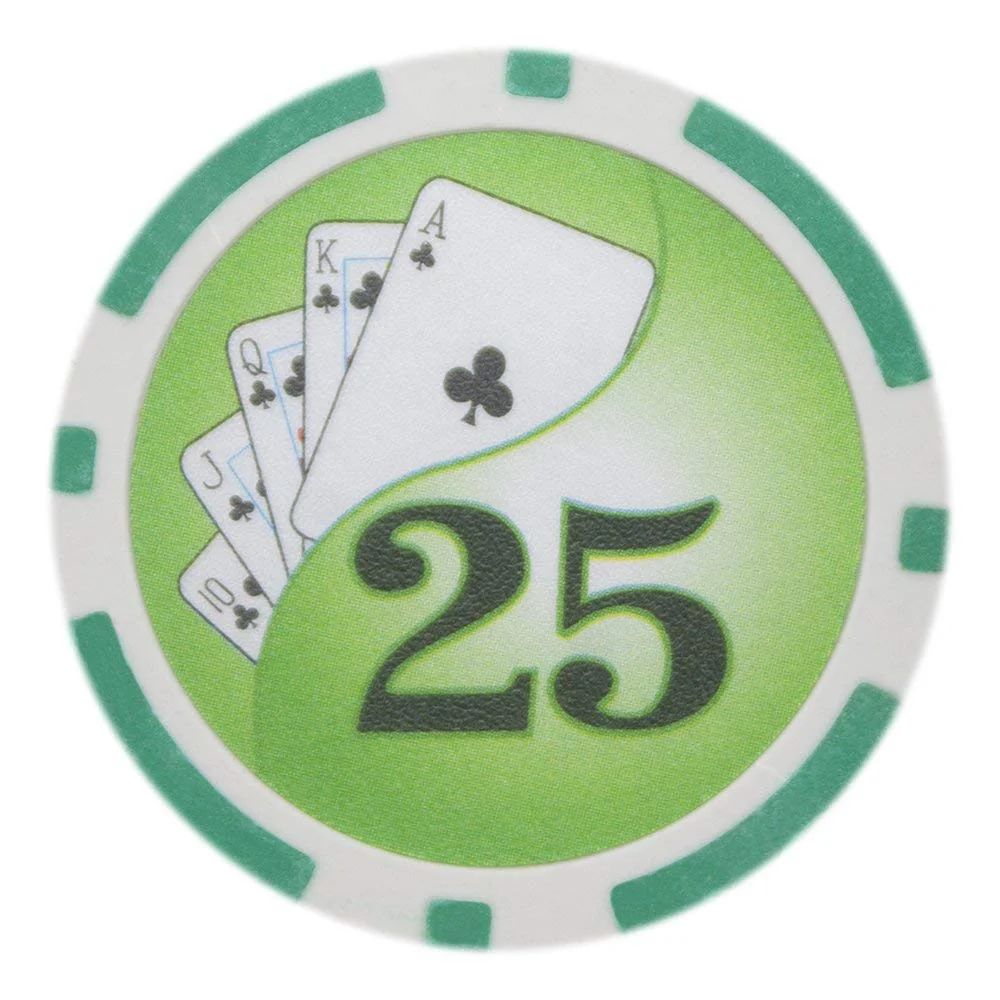 Picture of Brybelly CPYY-25 14 g Yin Yang Poker Chips - Clay Composite - 25 Dollar