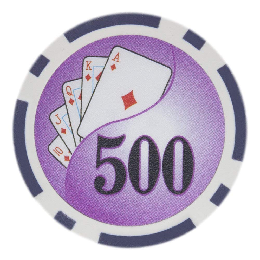Picture of Brybelly CPYY-500 14 g Yin Yang Poker Chips - Clay Composite - 500 Dollar