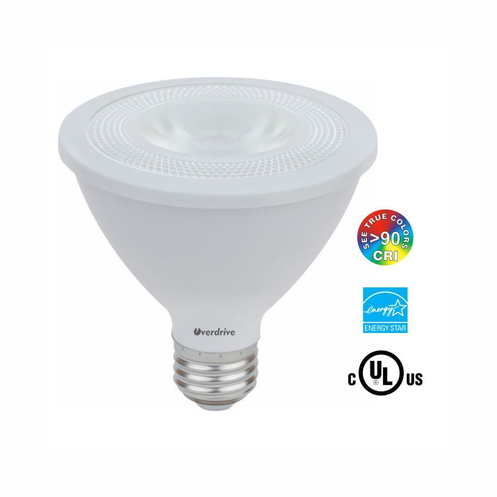 10.5W 3000K 90CRI Dimmable PAR30 LED Light Blub, Soft White - Pack of 6