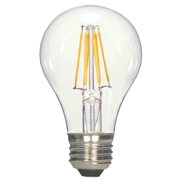 4.5W 2700K Dimmable LED Candle Clear Light Bulb, Warm White - Pack of 6