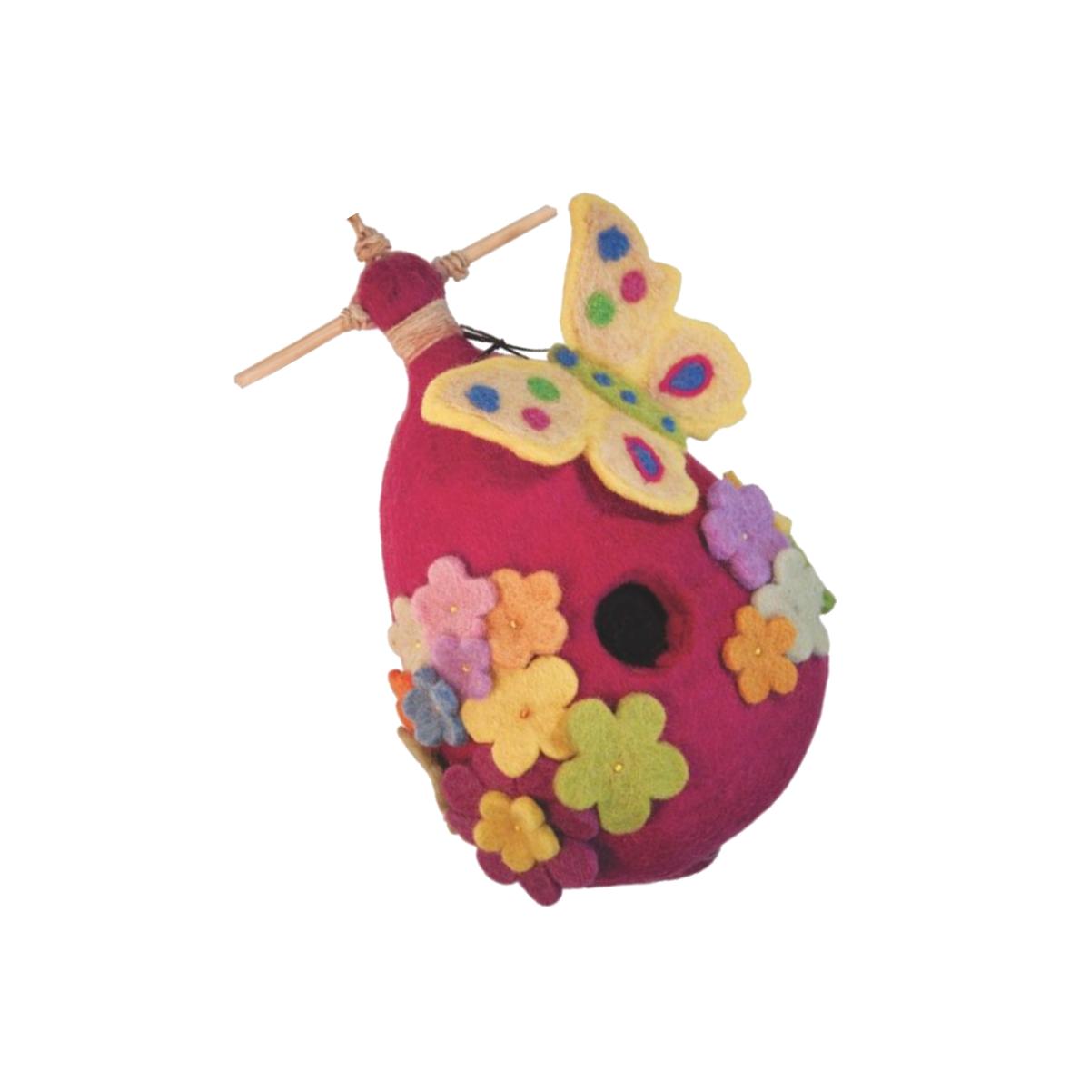 Picture of Wild Woolies Felt Birdhouse - Butterfly