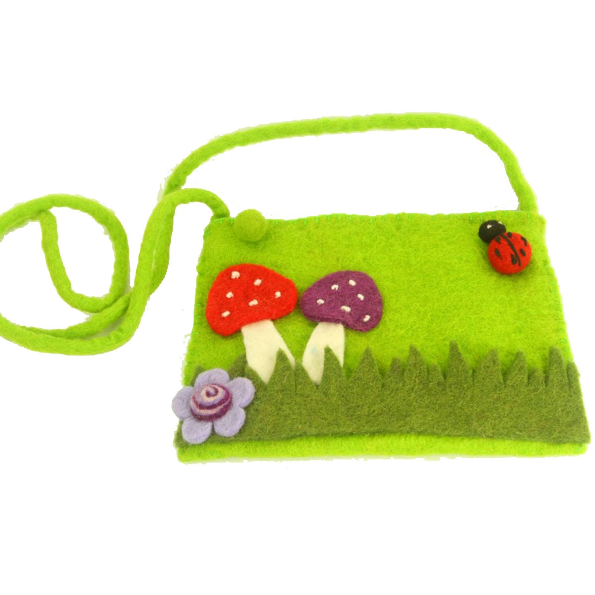 GLG2337-596021 Felt Mushroom Purse