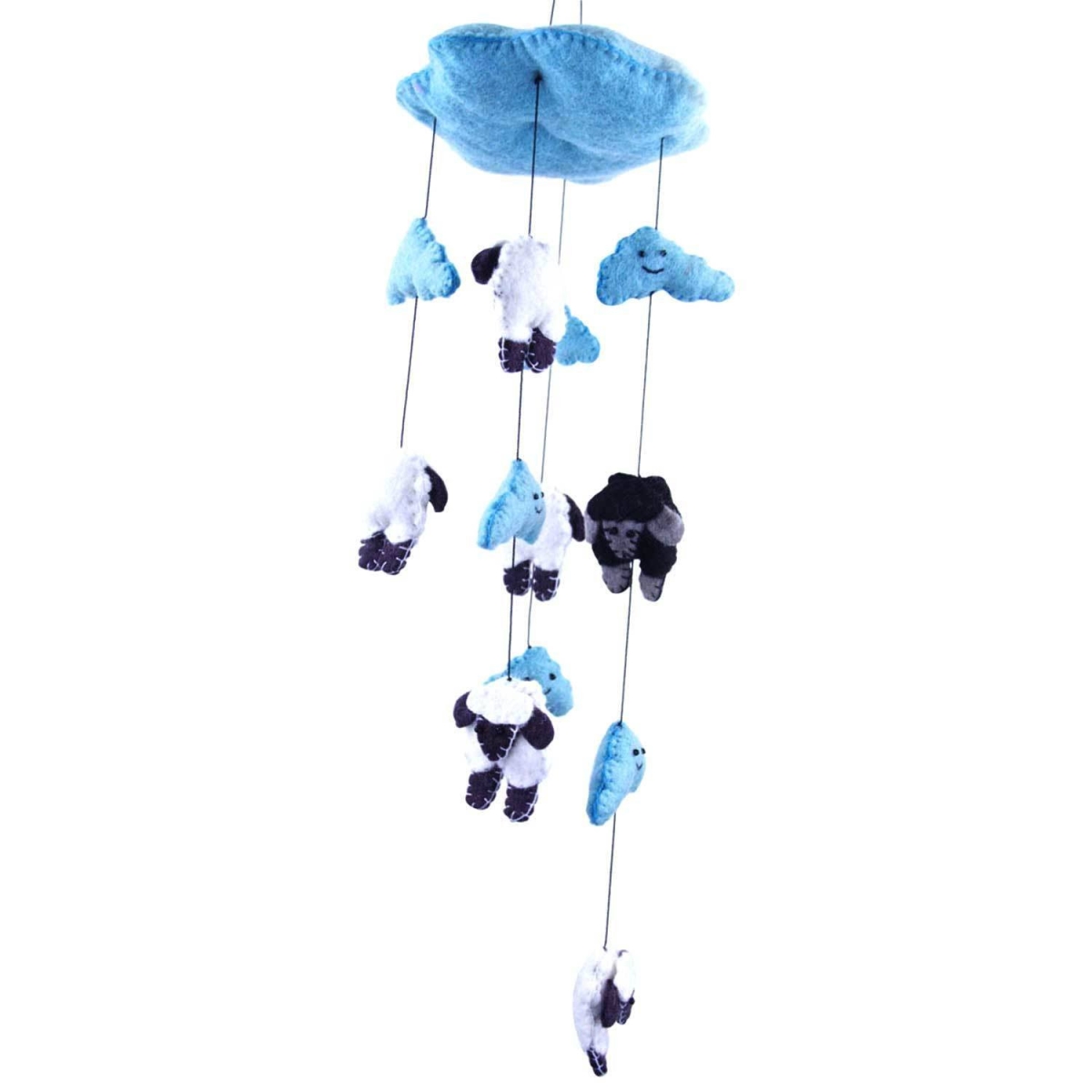 Picture of Global Groove GLG2325-596015 Blue Felt Counting Sheep Mobile