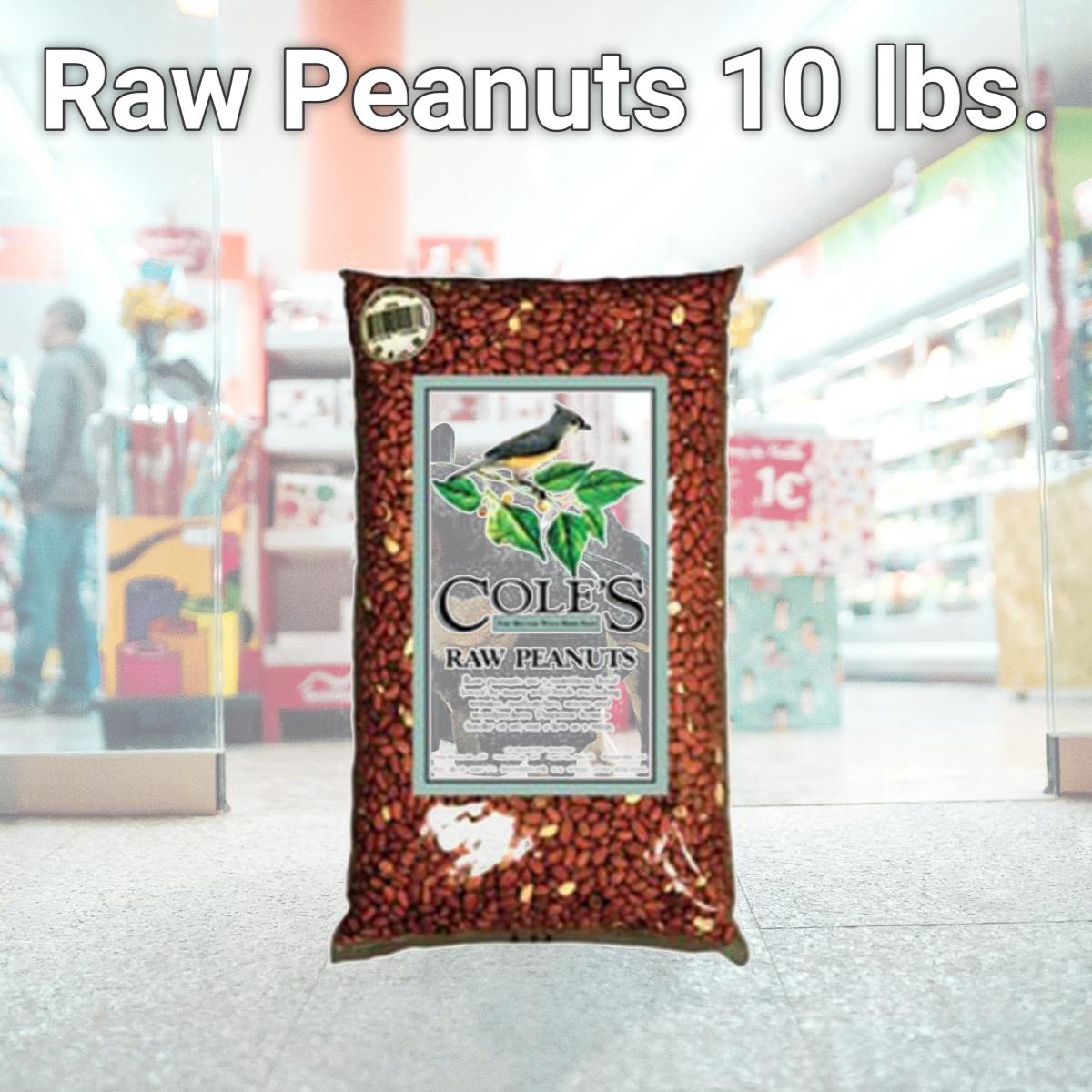 Picture of Coles Wild Bird Products Co COLESGCRP10 Raw Peanuts 10 lbs.