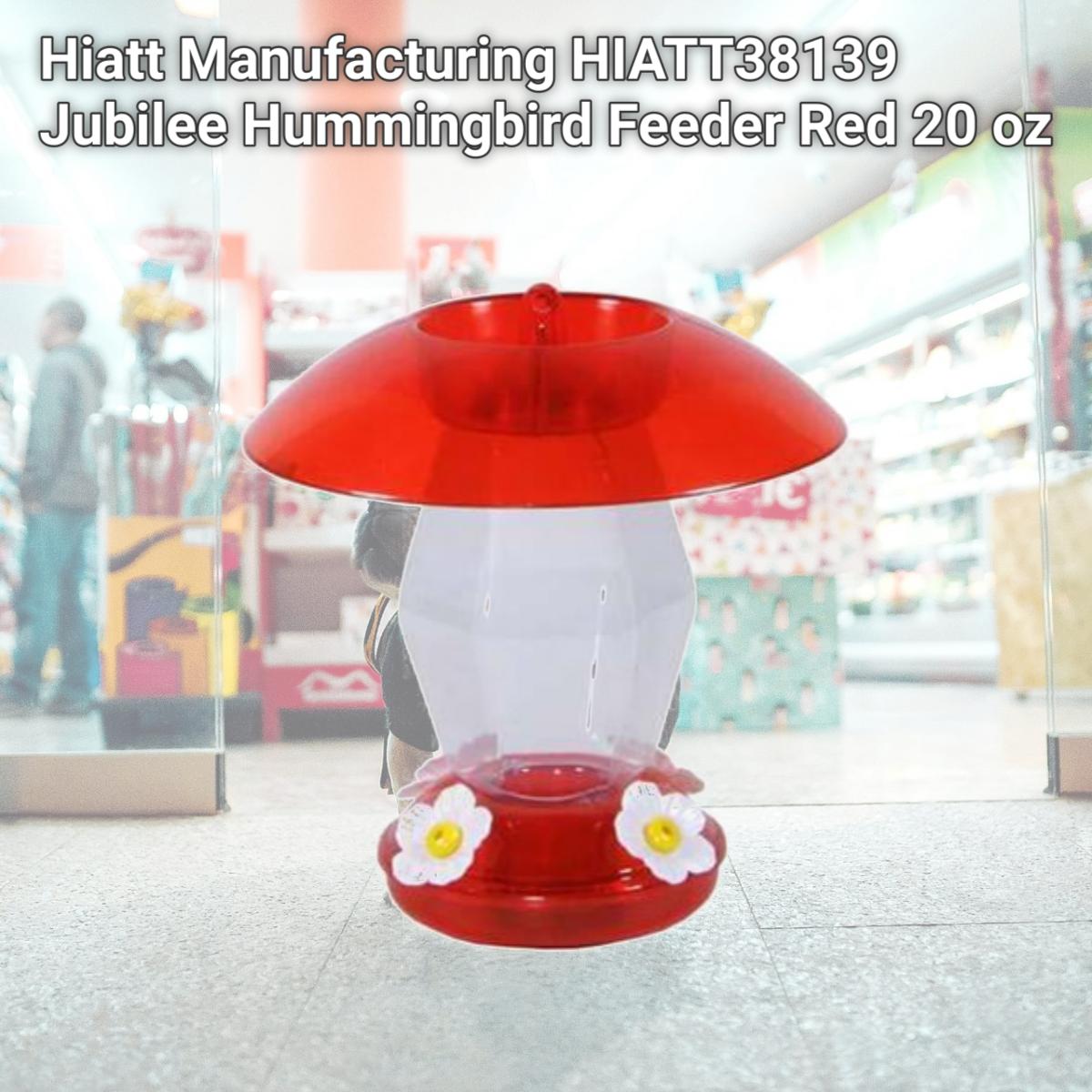 Picture of Hiatt Manufacturing HIATT38139 Jubilee Hummingbird Feeder Red 20 oz