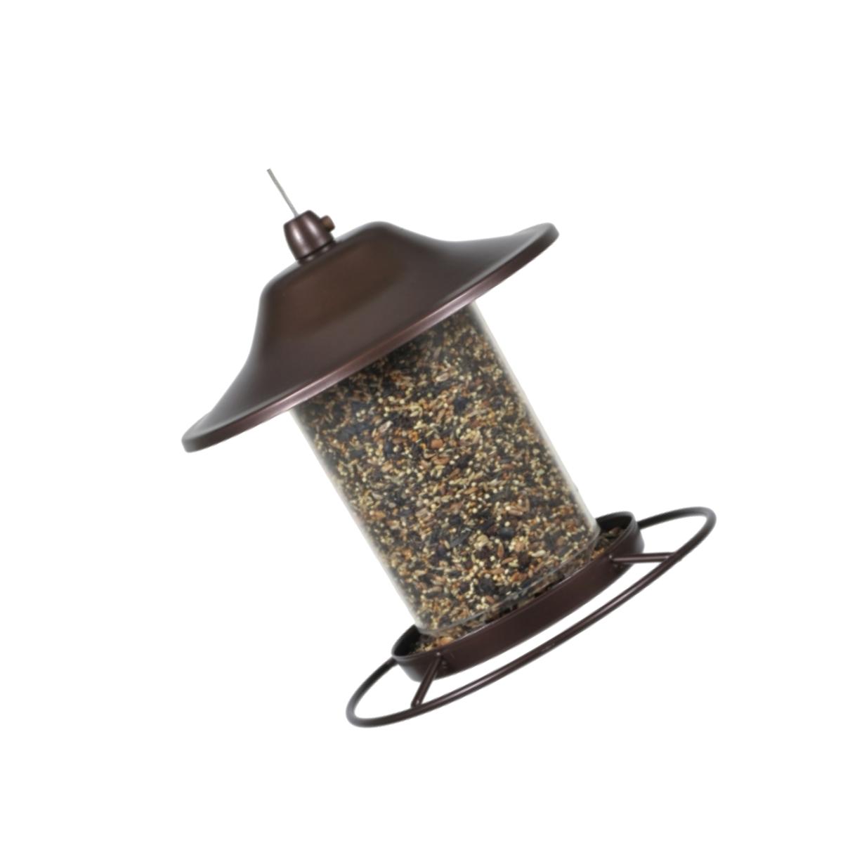 Picture of Perky Pet PP312 21.082 x 21.082 x 23.368cm Brown Panorama Bird Feeder Rustic