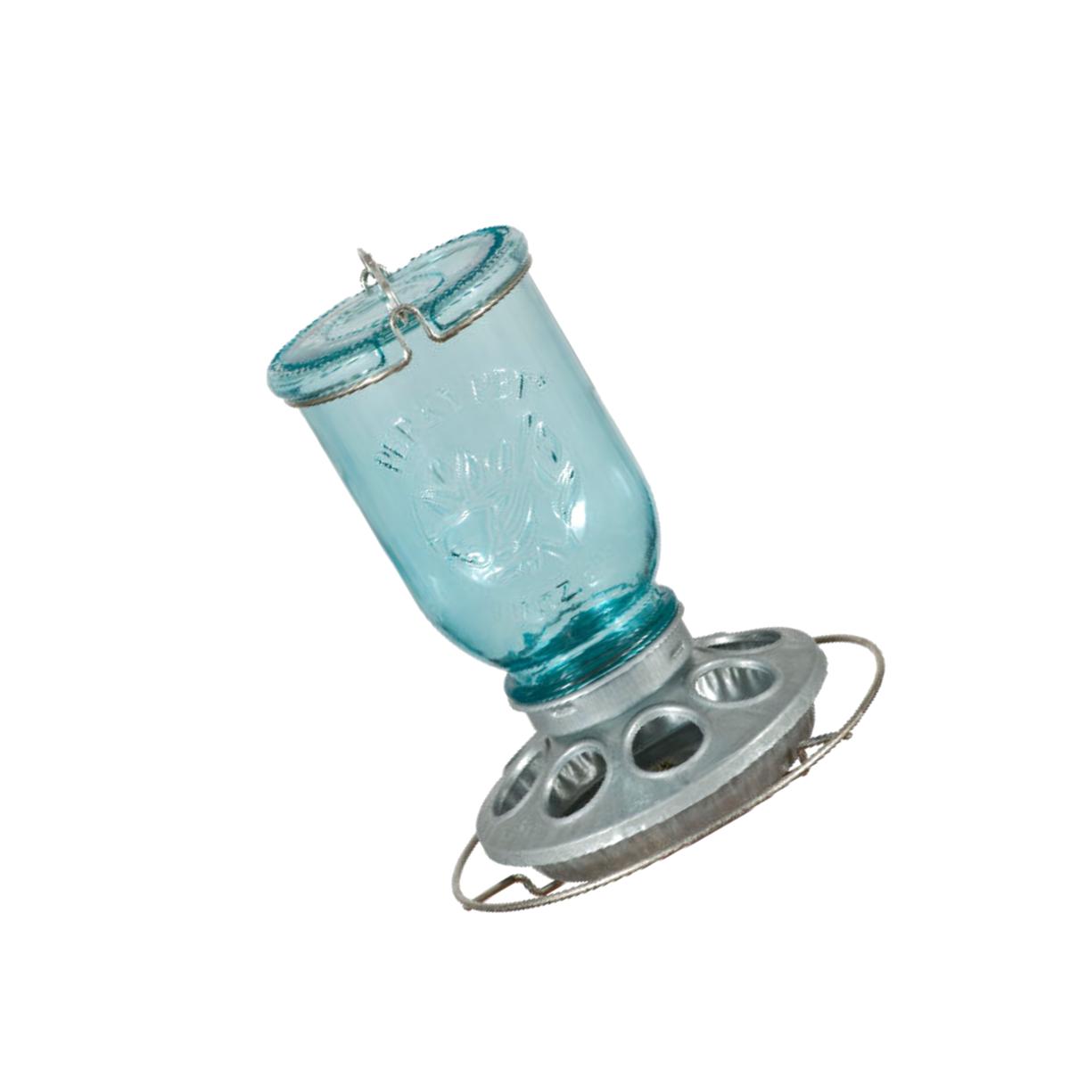 Picture of Perky Pet PP784 Antique Wide Blue Glass Seed Feeder