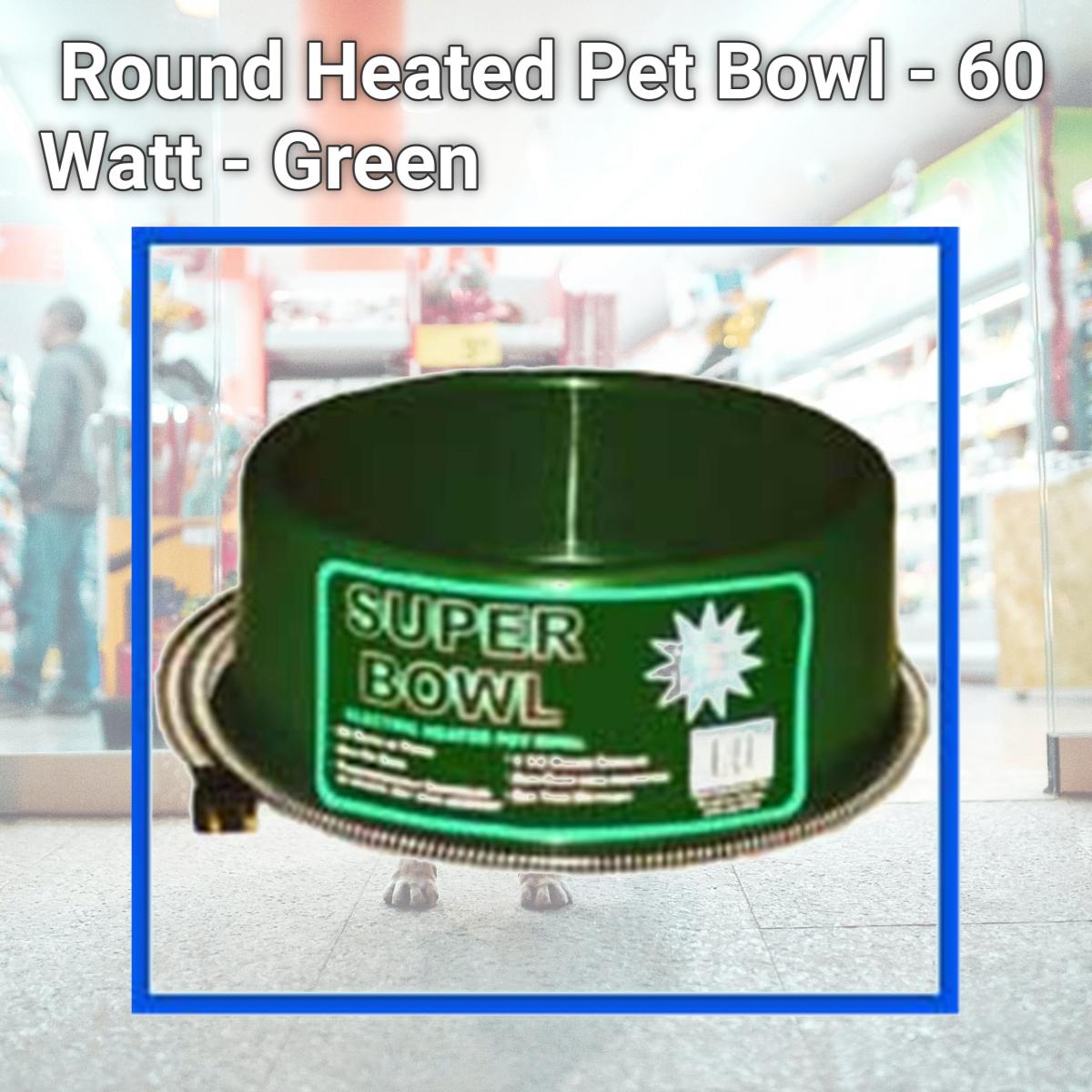 Picture of Farm Innovators Round Heated Pet Bowl - 60 Watt - Green