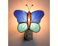 Picture of Gift Essentials GE255 Butterfly Nightlight - Dark & Light Blue