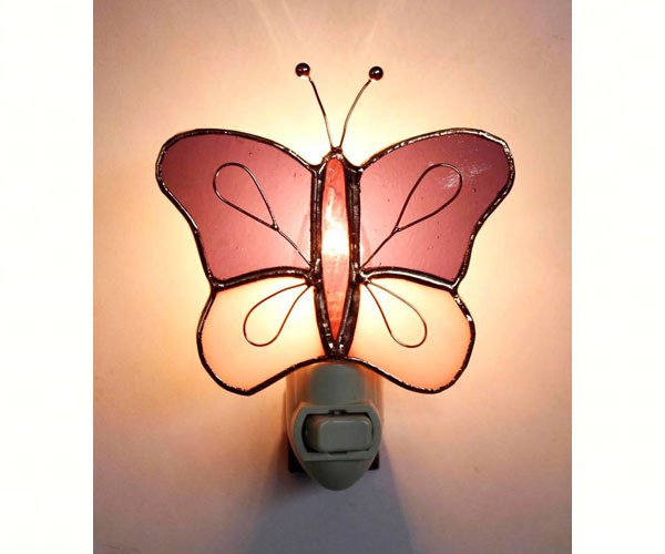 Picture of Gift Essentials GE256 Butterfly Nightlight - Purple & Pink