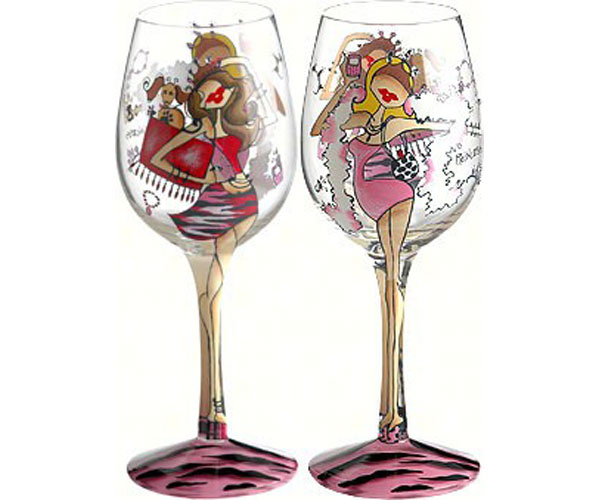 Picture of Bottoms Up - 95 and Sunny WGPRINCESS Wine Glass, Princess