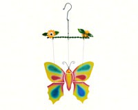 Picture of Gift Essentials GEBLUEG540 Butterfly Spinning Sun Catcher - Orange