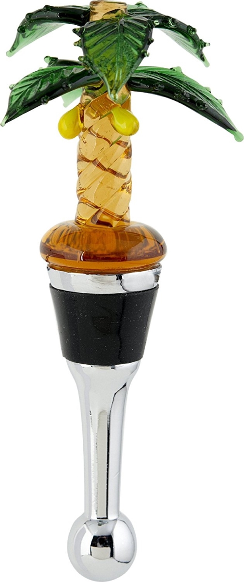 Picture of LS Arts BS-085 Bottle Stopper - Palm Tree