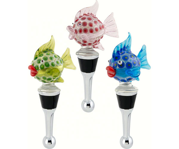 Picture of LS Arts BS-173 Bottle Stopper - Blowfish