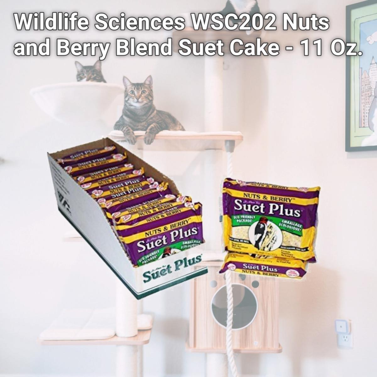 Picture of Wildlife Sciences WSC202 Nuts and Berry Blend Suet Cake - 11 Oz.