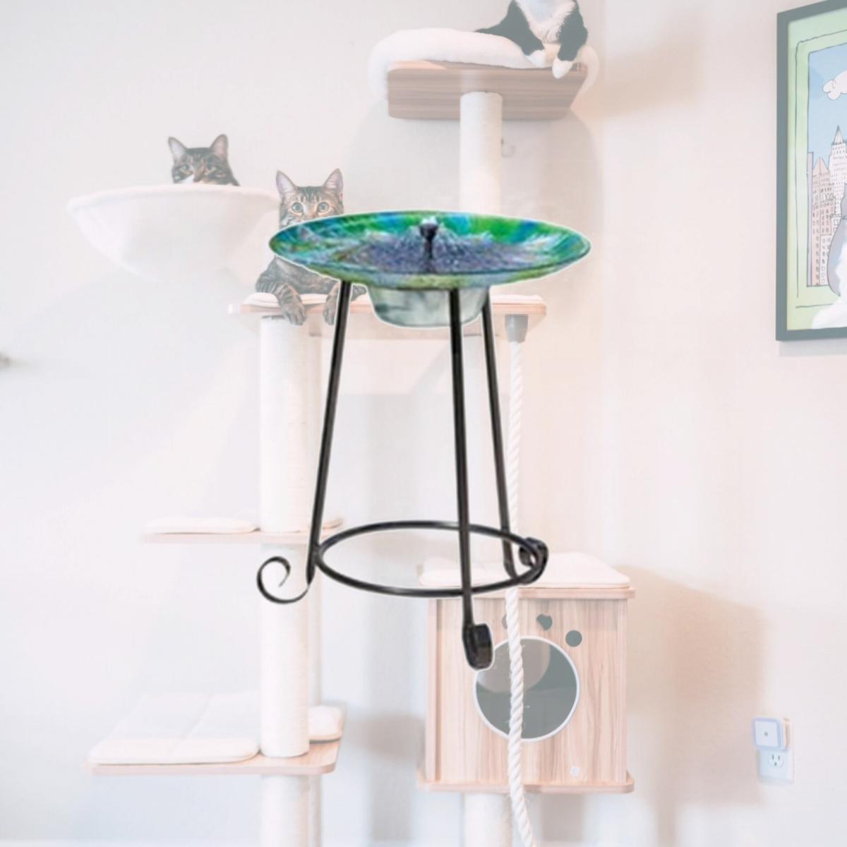 Picture of STI Smart Solar STI20221R01 Argus Glass Solar Birdbath