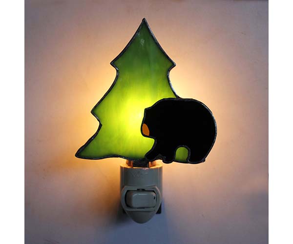 Picture of Gift Essentials GE282 Black Bear with Tree Nightlight