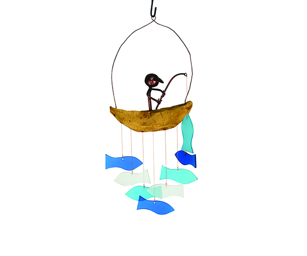 Picture of Gift Essentials GEBLUEG564 Fisherman Wind Chime
