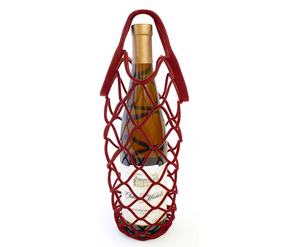 Picture of Bella Vita BNBURGUNDY Felt Bottle Nets  Burgundy