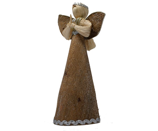 Picture of Brushart ANGEL01458 8 in. CO-CO Bark Angels Figurines