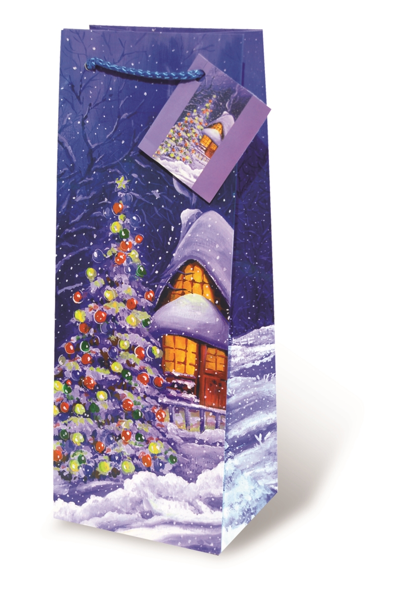 Picture of Wrap-Art 17091 Snowy Christmas Papper Bag
