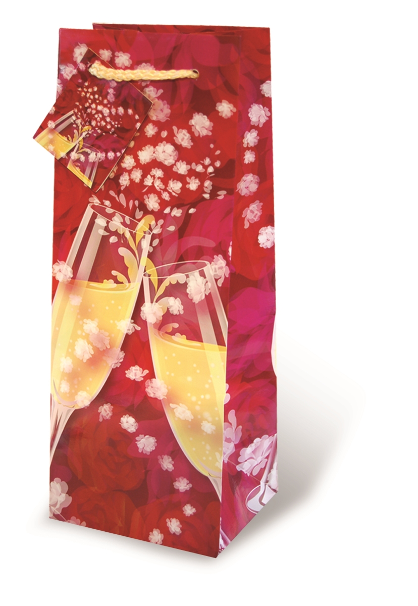 Picture of Wrap-Art 17103 Champagne Roses Papper Bag 