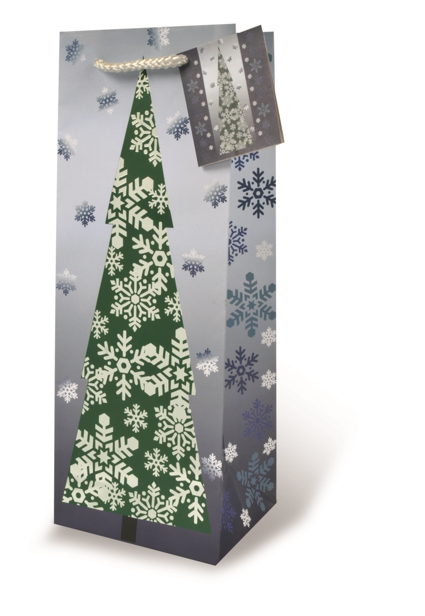 Picture of Wrap-Art 17105 Glitter Snow Flakes Papper Bag 