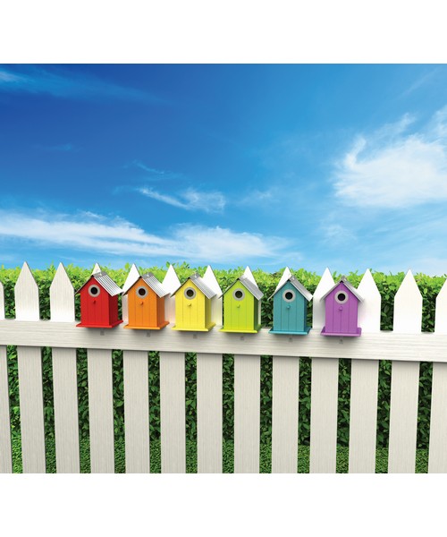 Picture of Woodlink WL25415 Colorful&#44; Promotional Wren & Chickadee Bird House