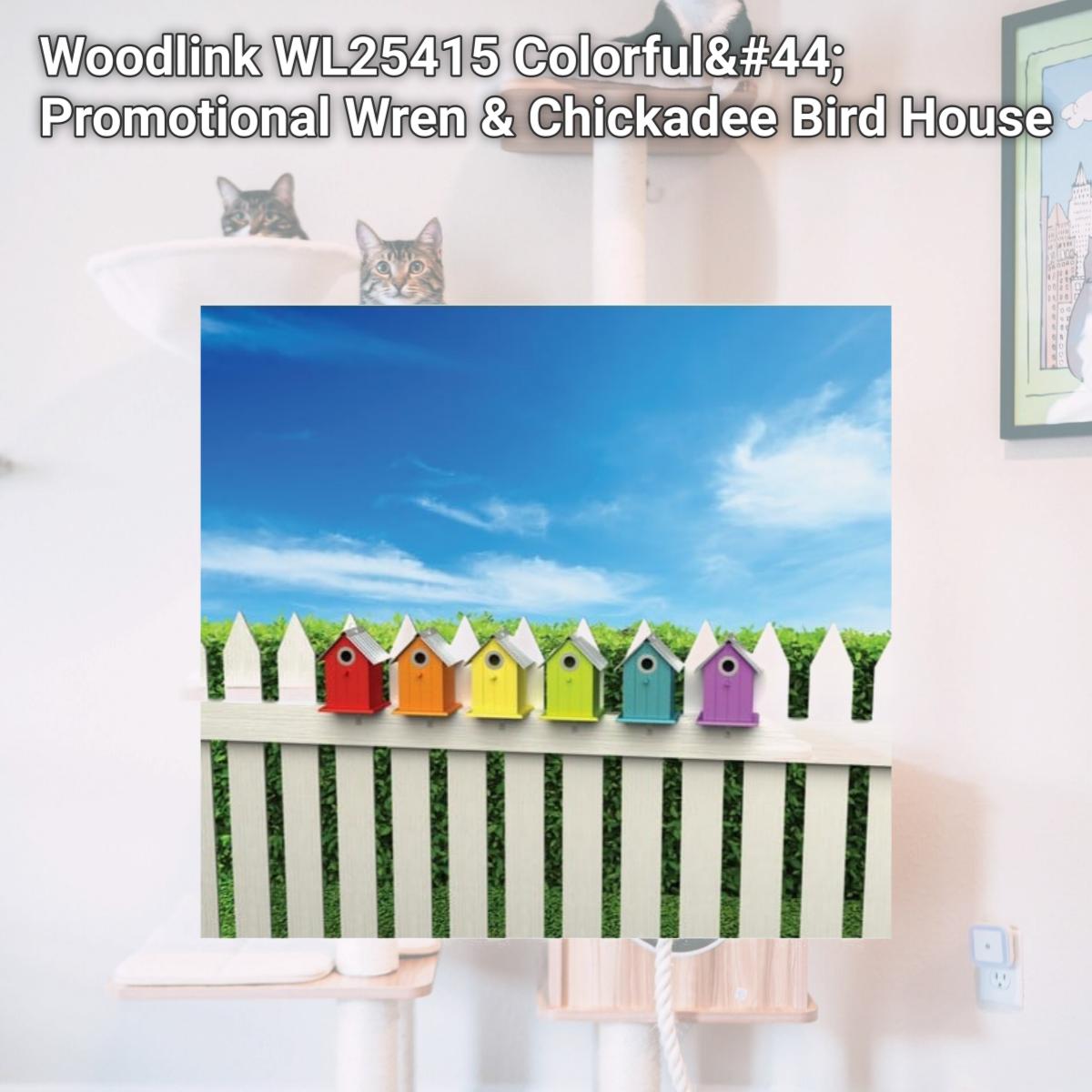 Picture of Woodlink WL25415 Colorful&#44; Promotional Wren & Chickadee Bird House