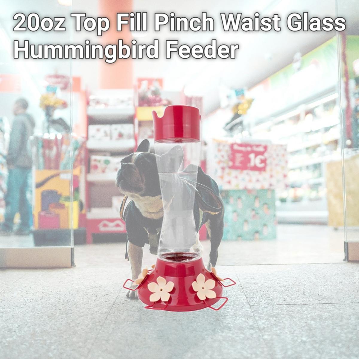 Picture of Perky Pet PP9202 20oz Top Fill Pinch Waist Glass Hummingbird Feeder