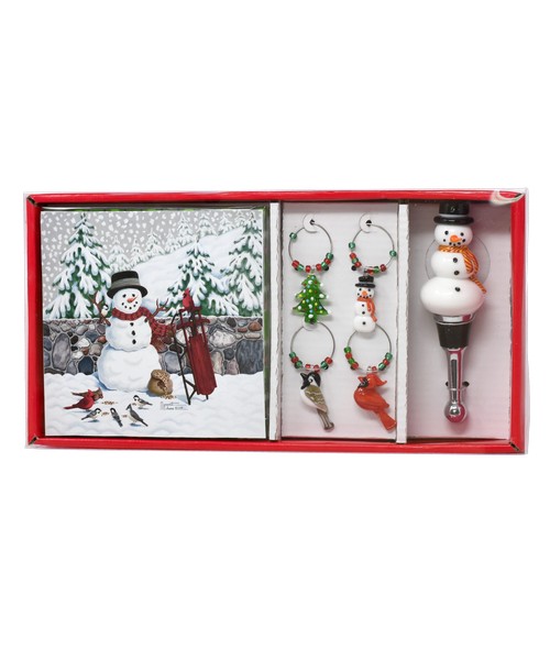 Picture of Gift Essentials GE1011 Cobane Stonewall Snowman Hostess Set 