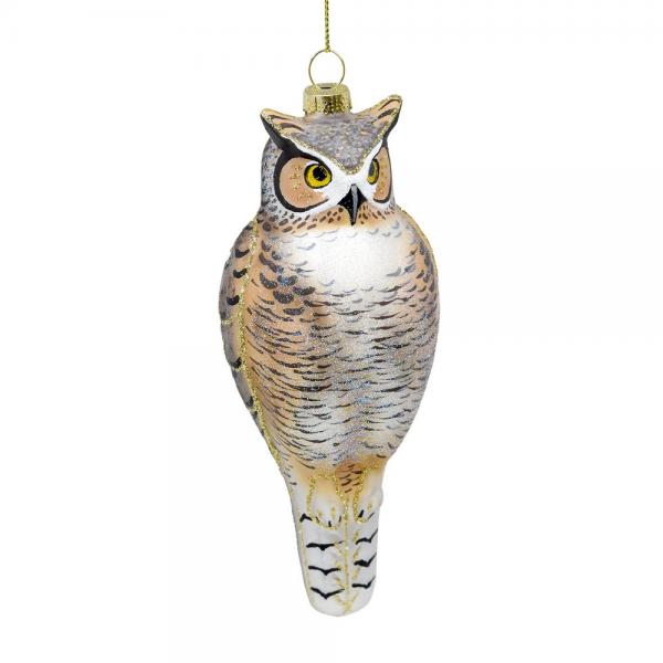 Picture of Cobane Studio COBANEE451 Great Horned Owl Ornament