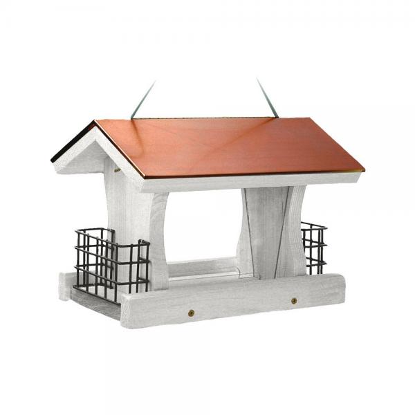 Picture of Woodlink WL25437 Nantucket White Coppertop Ranch Feeder