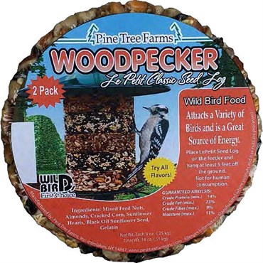 Picture of Pine Tree Farms PTF8031 Le Petit Woodpecker Classic Seed Log 