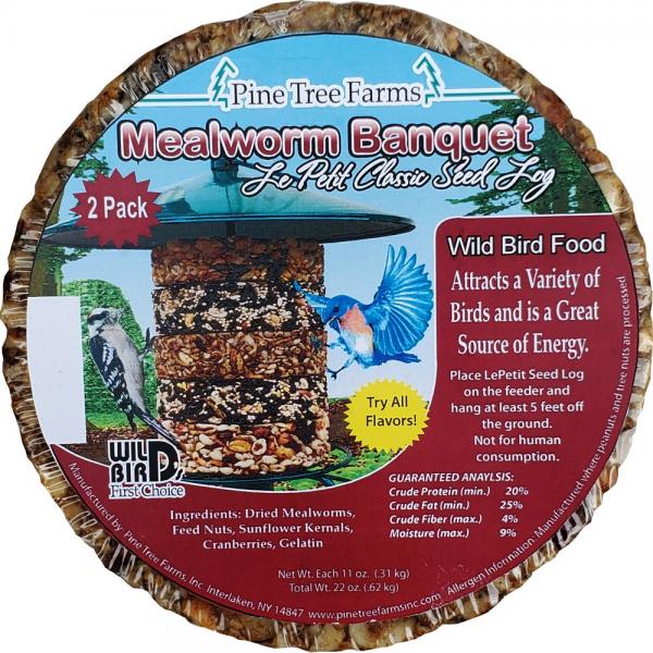Picture of Pine Tree Farms PTF8034 Le Petit Mealworm Classic Seed Log 