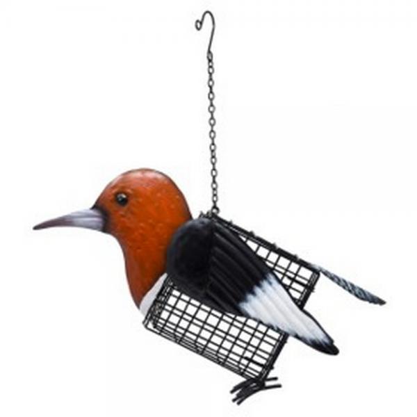 Picture of Songbird Essentials GEF1022 Red-Headed Woodpecker Suet Feeder