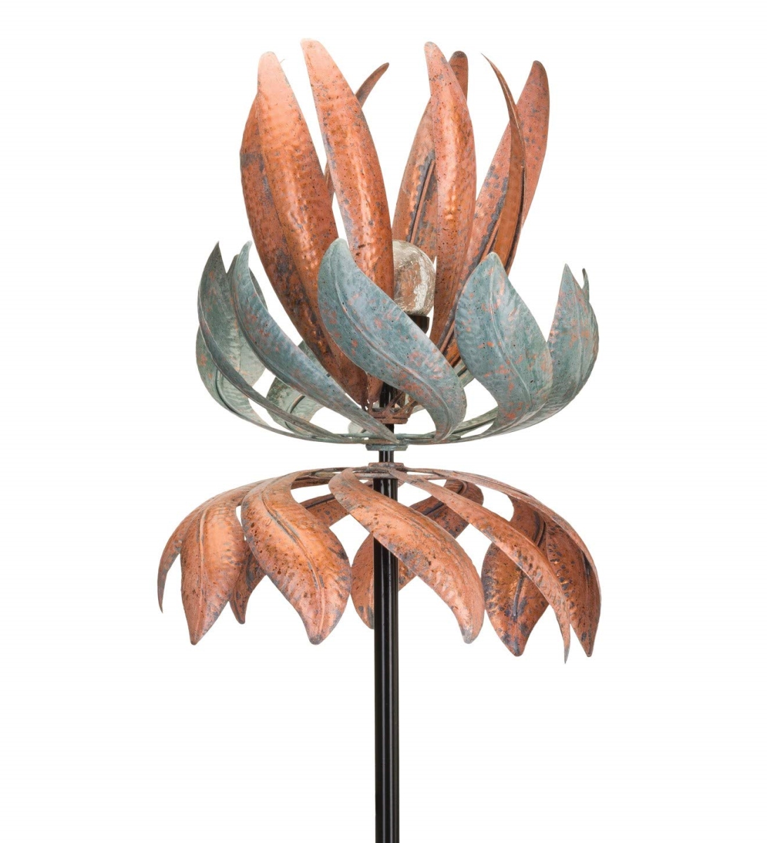 Picture of Regal Art & Gift REGAL12254 76 in. Solar Vertical Wind Spinner Flying Lotus
