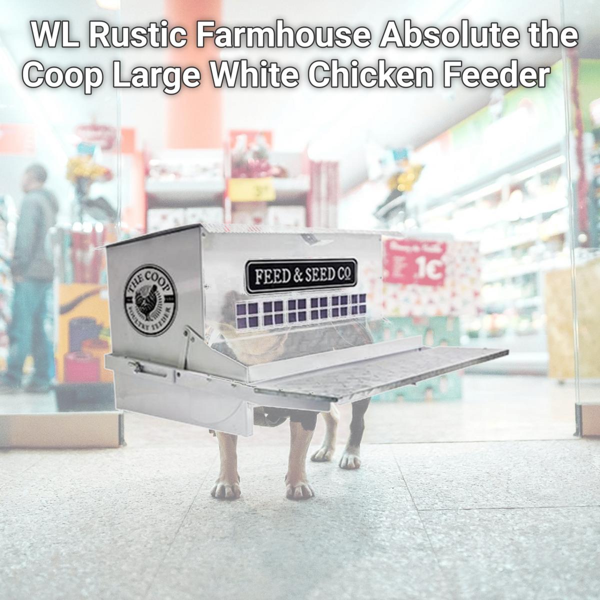 Picture of Woodlink WL24865 Rustic Farmhouse Absolute the Coop Large White Chicken Feeder