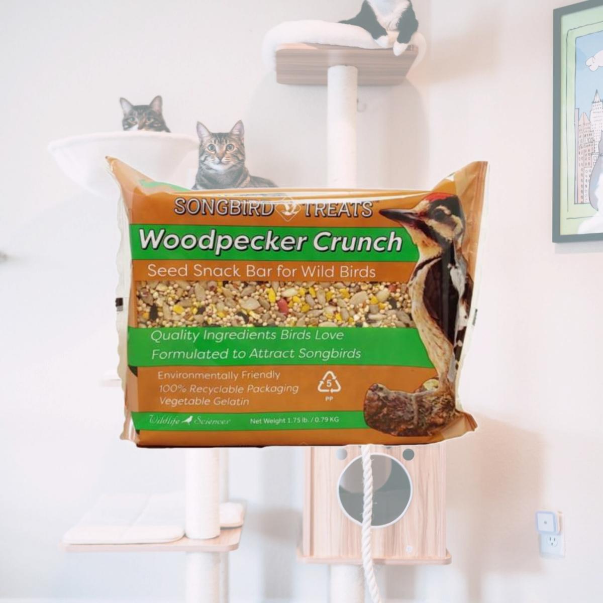 Picture of Wildlife Sciences WSC911 8 oz Woodpecker Crunch Seed Bar 