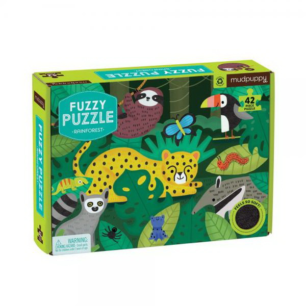 Picture of Chronicle Books CB9780735360709 Rainforest Fuzzy Puzzle&#44; 42 Piece