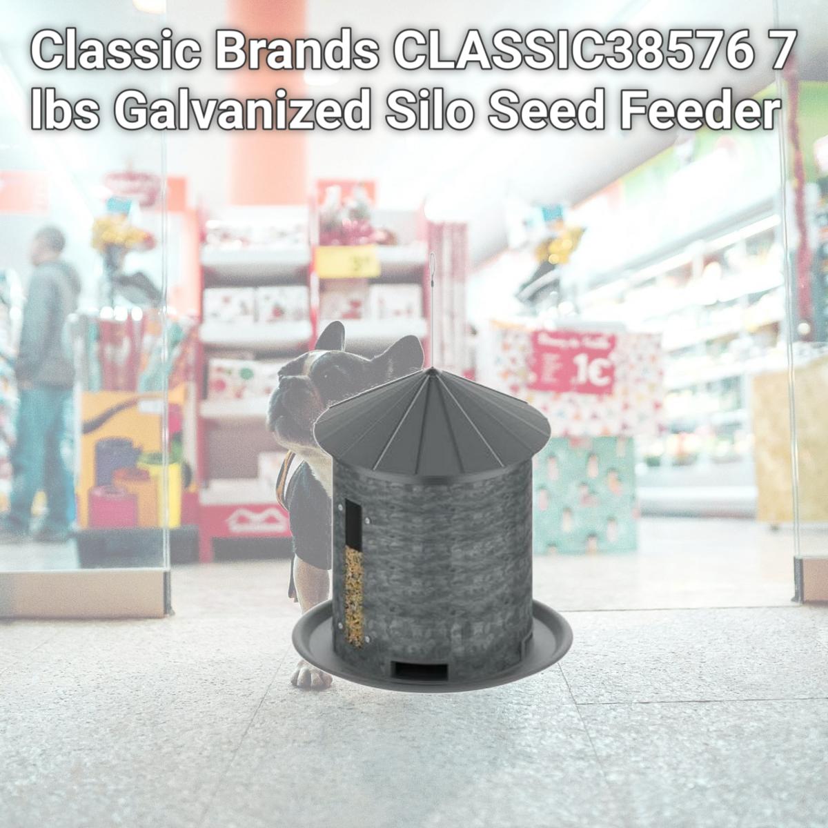 Picture of Classic Brands CLASSIC38576 7 lbs Galvanized Silo Seed Feeder