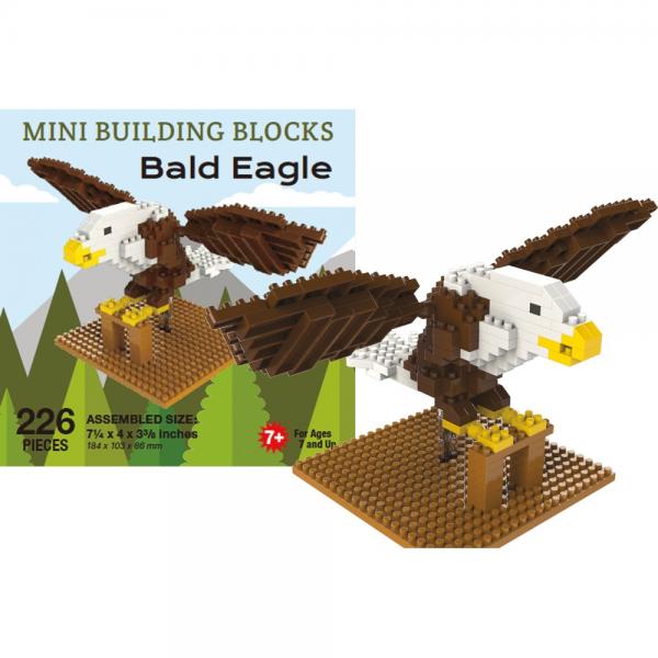 Picture of Impact Photographics IMP47320 Bald Eagle Mini Building Blocks Set - 207 Piece