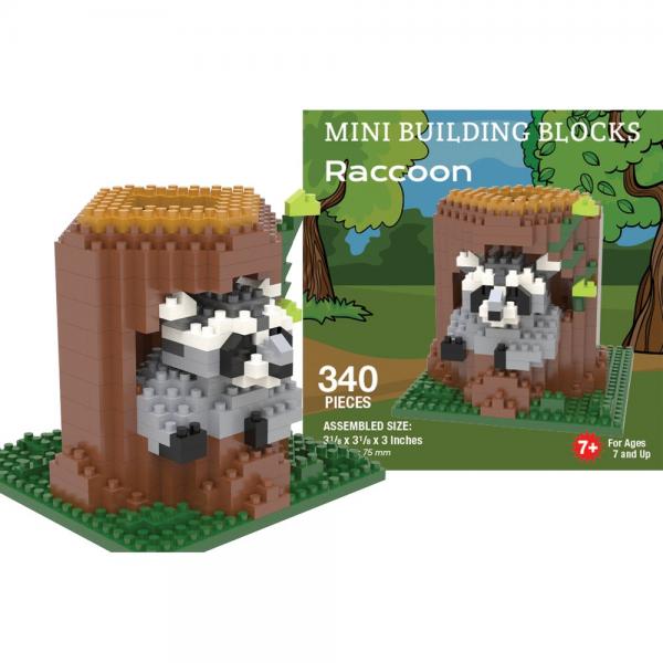 Picture of Impact Photographics IMP47359 Raccoon Mini Building Blocks Set - 339 Piece
