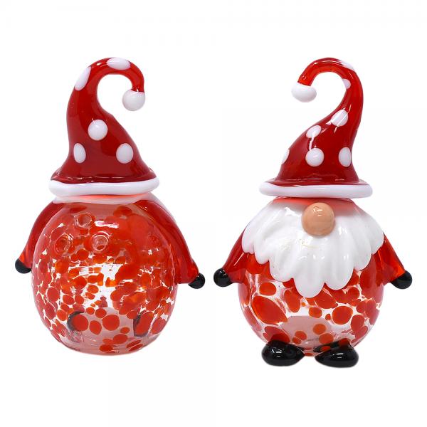Picture of Gift Essentials GE3022 Blown Glass Gnomes Salt & Pepper Set