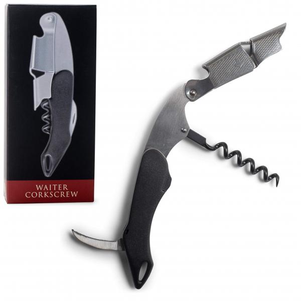 Picture of Cork Pops CP00920 Stainless Steel Nicholas Collection Waiters Corkscrew